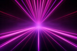 Generative ai collage image picture of neon illuminated lines for futuristic disco party