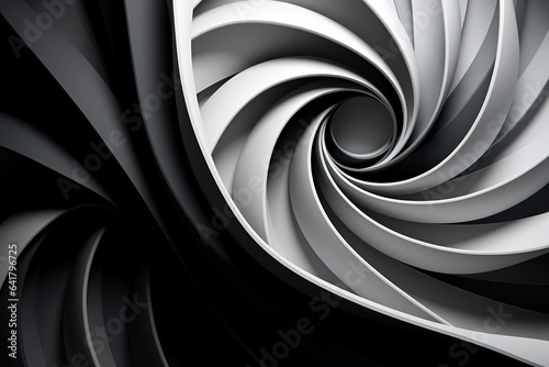 Black and white swirl fusion background