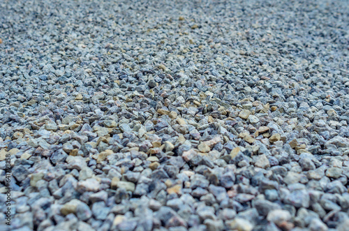 Fine gravel. Background building stone for road construction, paving stones