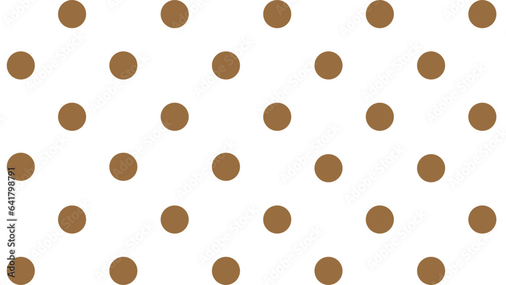 Seamless pattern with brown polka dots Seamless pattern with brown polka dots