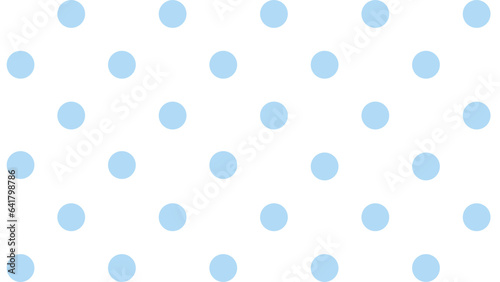 Seamless pattern with blue polka dots