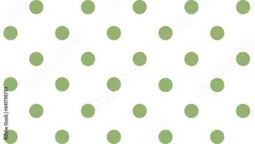 Seamless pattern with green polka dots