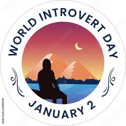 Quiet Strength: World Introvert Day Illustration