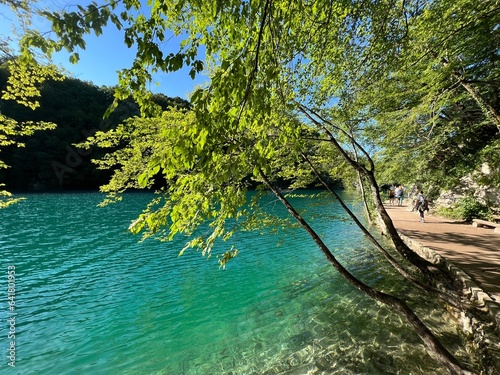 Wooden paths and walkways along the lakes and through the forest in the Plitvice Lakes National Park - Plitvica, Croatia (Drvene staze i šetnice u Nacionalnom parku Plitvička jezera - Hrvatska)