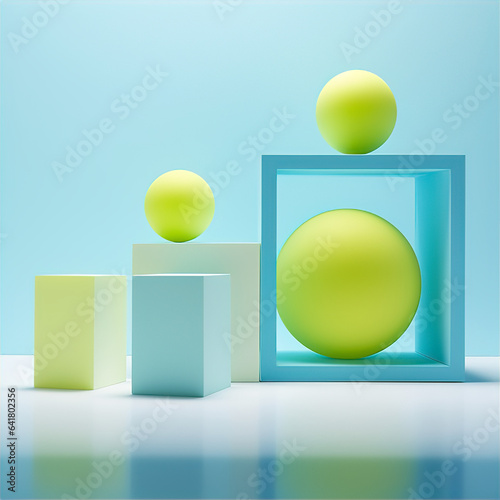 3d render of a green cube with a background, this design was generated with artificial intelligence