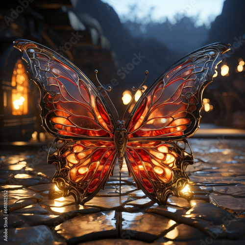butterfly in the night