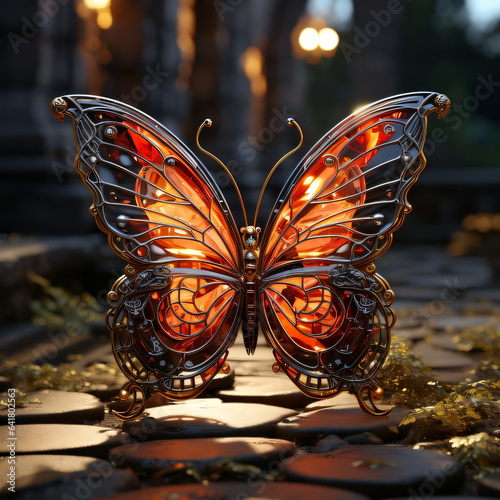 butterfly on the ground