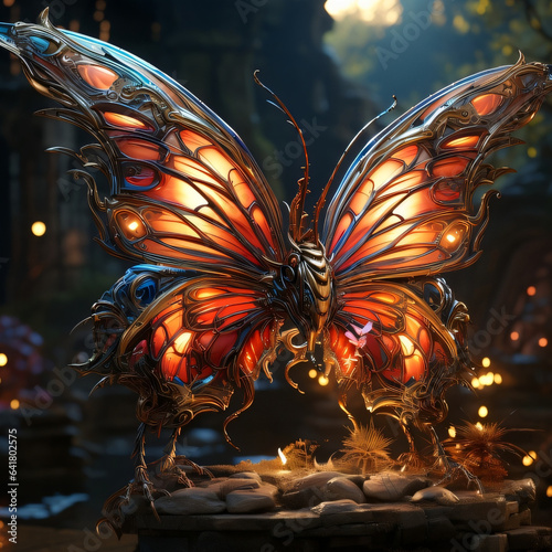 butterfly in the night