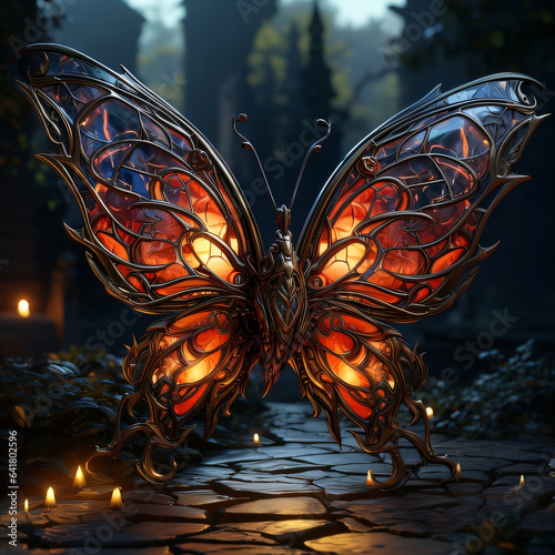 butterfly in the night