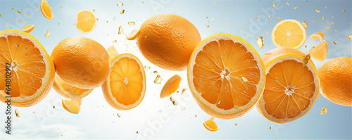 oranges splash, this design was generated with artificial intelligence