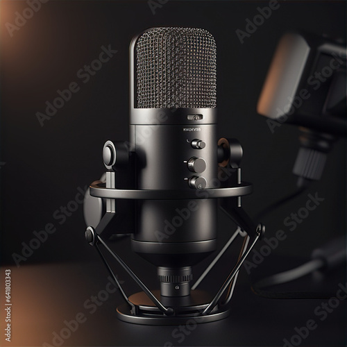 podcast microphone, this design was generated with artificial intelligence
