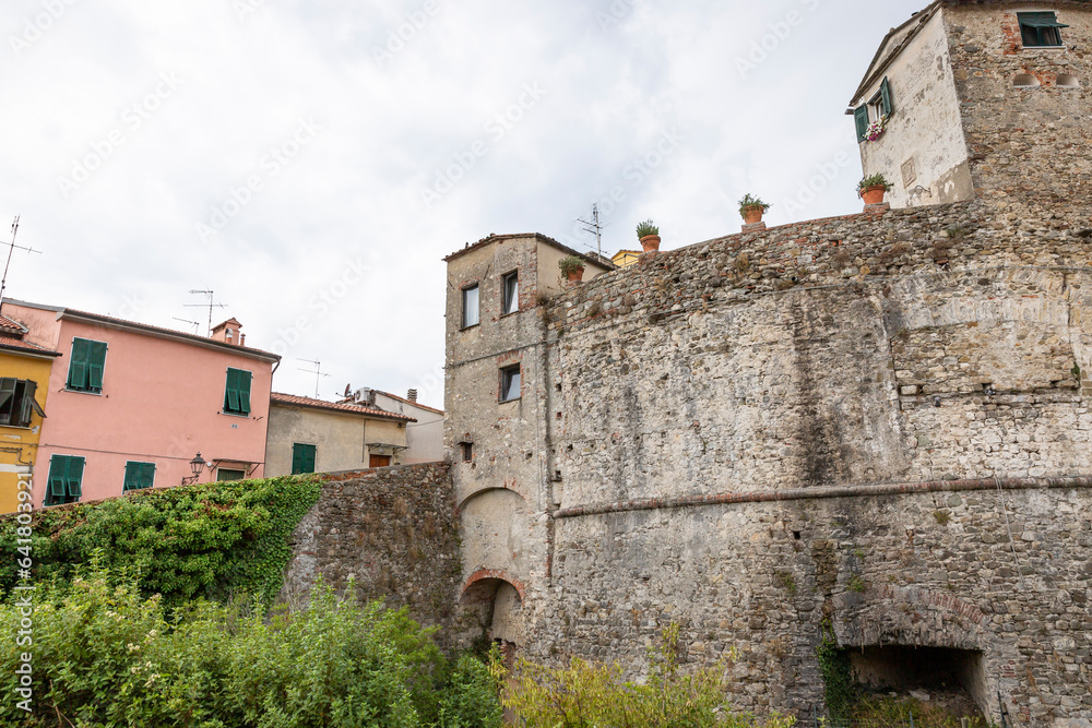 San Francesco Tower in Sarzana, Province of La Spezia, Liguria, Italy San Francesco Tower in Sarzana, Province of La Spezia, Liguria, Italy