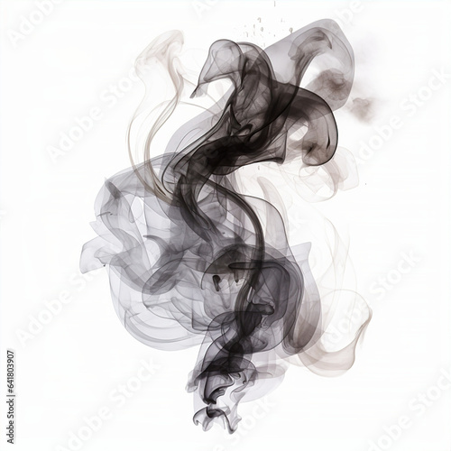 smoke on white, this design was generated with artificial intelligence