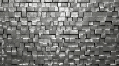 Simple silver brick texture background