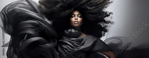 Black woman with afro hairs