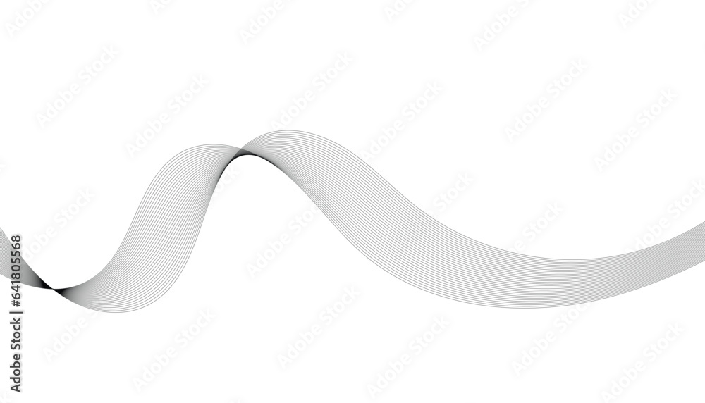 Abstract wave element for design. Digital frequency track equalizer. Stylized line art background. Vector illustration. Wave with lines created using blend tool. Curved wavy line, smooth stripe. Abstract wave element for design. Digital frequency track equalizer. Stylized line art background. Vector illustration. Wave with lines created using blend tool. Curved wavy line, smooth stripe.