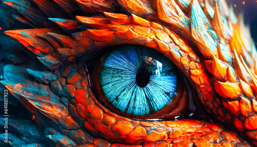 dragon's eye digital art hd