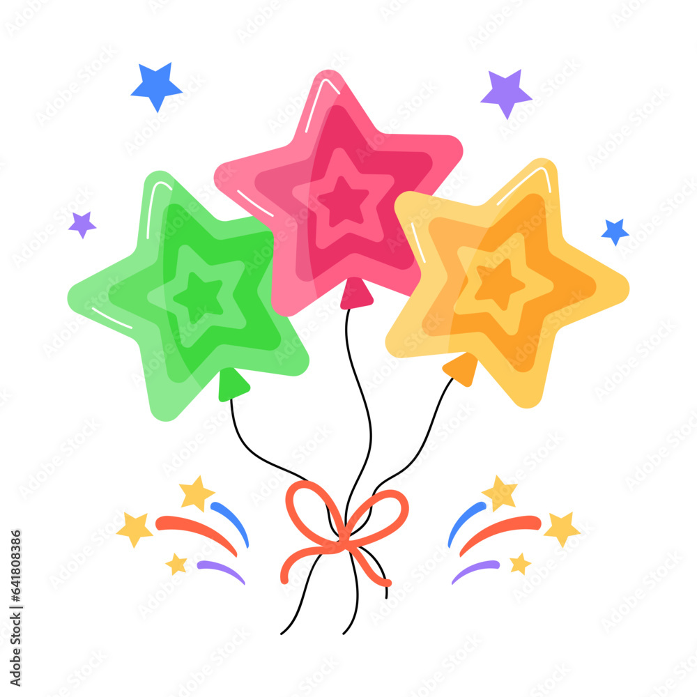 Obraz premium Star Balloons 