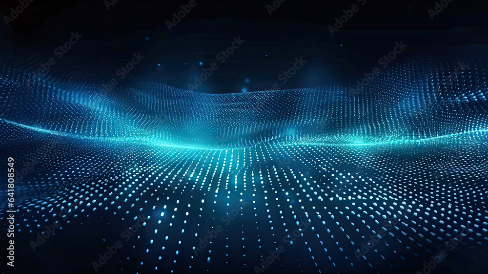 abstract blue wave,blue background with rays,A Futuristic Wave of Blue Dots abstract blue wave,blue background with rays,A Futuristic Wave of Blue Dots