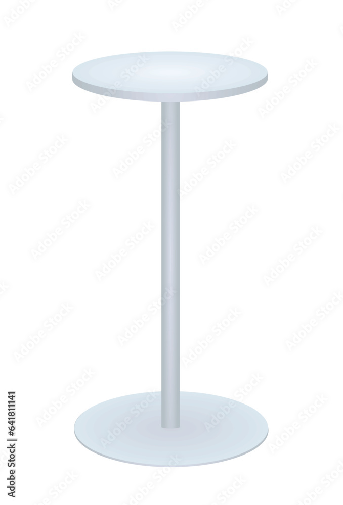 Silver bar table. vector illustration Silver bar table. vector illustration