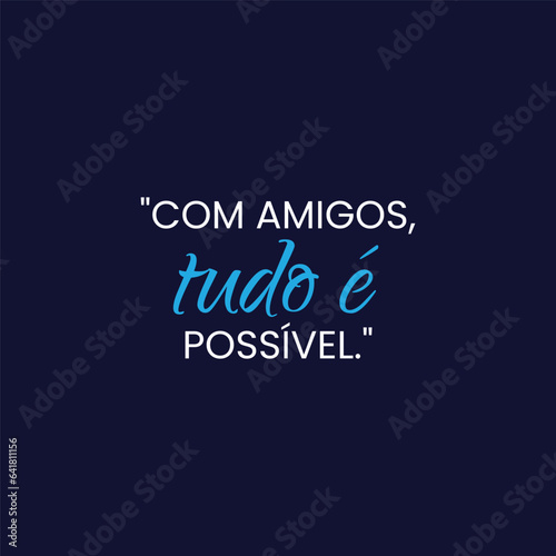 Citação de motivação com fundo liso e sólido