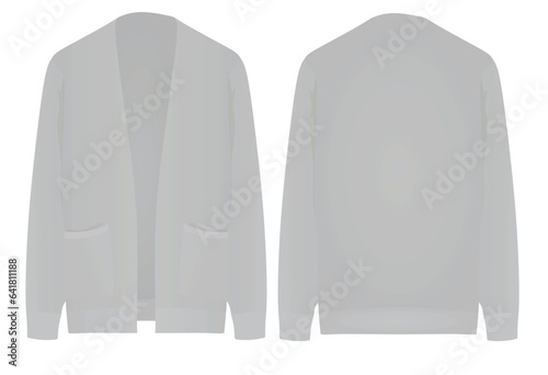 Male  grey jumper. vector illustration