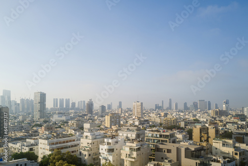 Panoramic view on the Tel Aviv buildings © sashapritchard