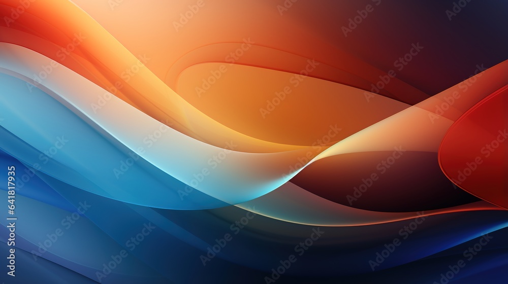 Obraz premium Abstract red wave background with gradient