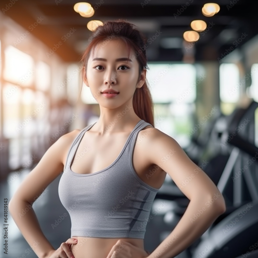 Showcasing the Strength and Confidence of a Woman in Sportswear - Embrace Active Living and Self-empowerment Showcasing the Strength and Confidence of a Woman in Sportswear - Embrace Active Living and Self-empowerment