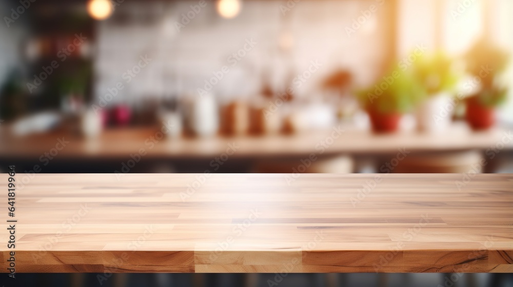 Interior of a restaurant with an empty table and chairs Interior of a restaurant with an empty table and chairs