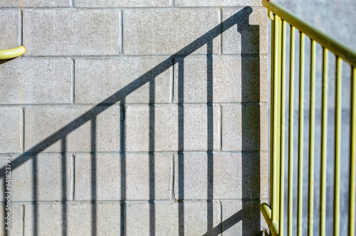 Staircase and Shadow on a Building.