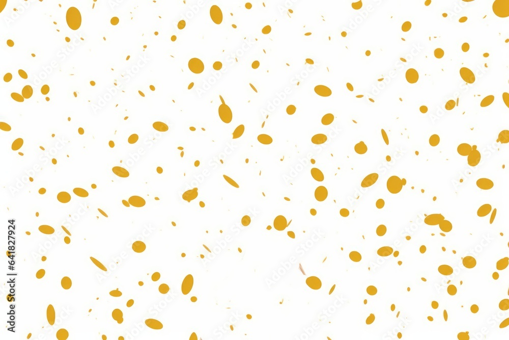 Yellow Dots Confetti Overlay, Generative AI Yellow Dots Confetti Overlay, Generative AI