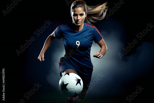 Female soccer player running © Dantaz