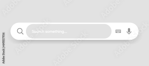 Search Bar with suggestions for UI UX design and web site. Search Address and navigation bar icon. Collection of search form templates for websites. Search engine web browser window template.