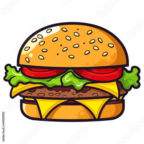 Burger vector illustration