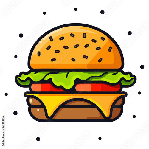 Burger vector illustration