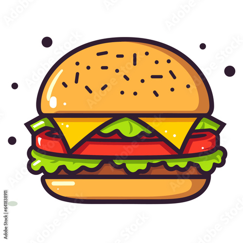 Burger vector illustration