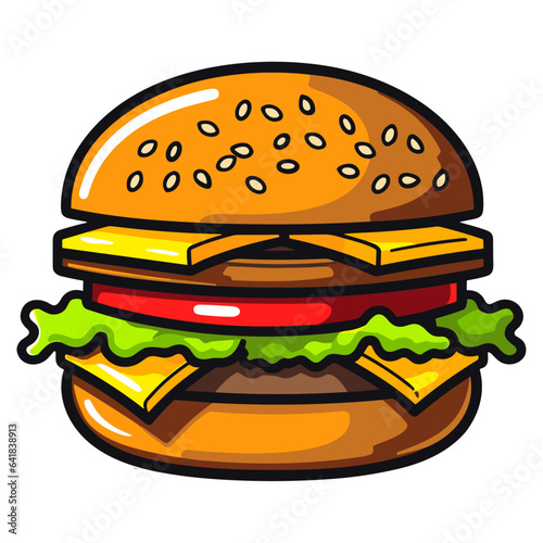 Burger vector illustration