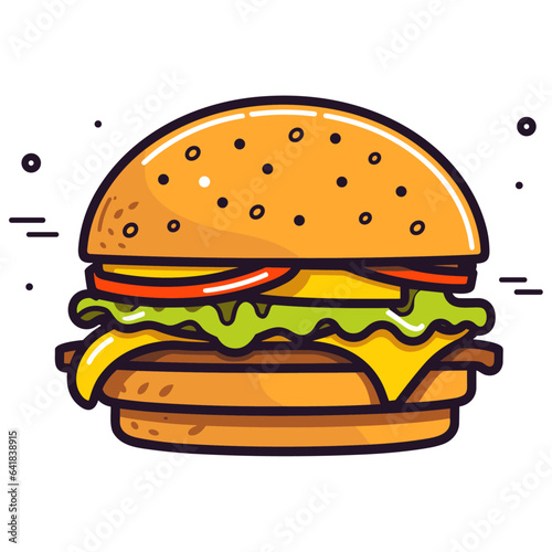 Burger vector illustration