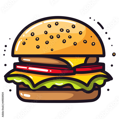 Burger vector illustration