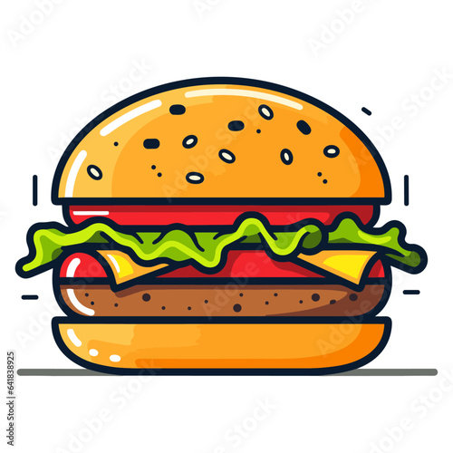 Burger vector illustration