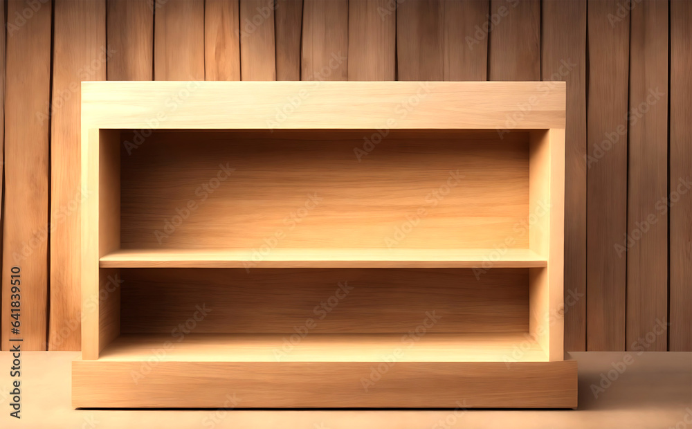 Shelf wooden with display empty product
Shelf wooden with display empty product