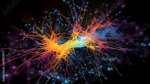 Active Neurons and Synapses of a Brain  Generative AI
