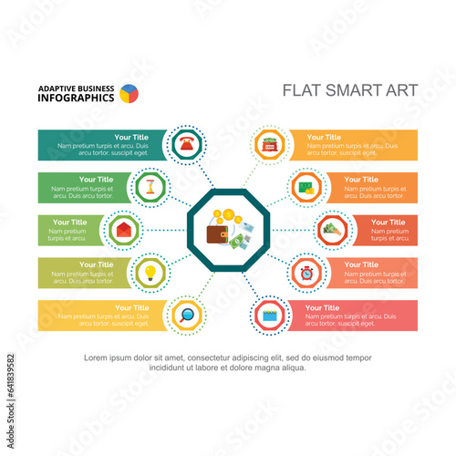 Elements of successful business project vector illustration. Cartoon drawing of business scheme for advertisement or research. Management, development concept for report or presentation slide