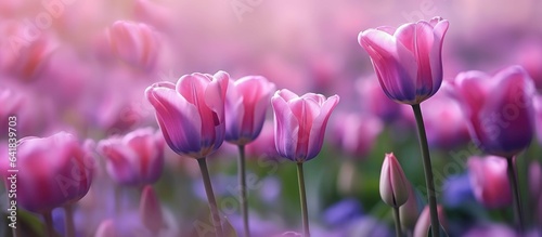 beautiful tulip flowers nature background (2)