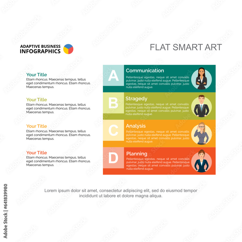 Business project development steps scheme vector illustration. Cartoon ...