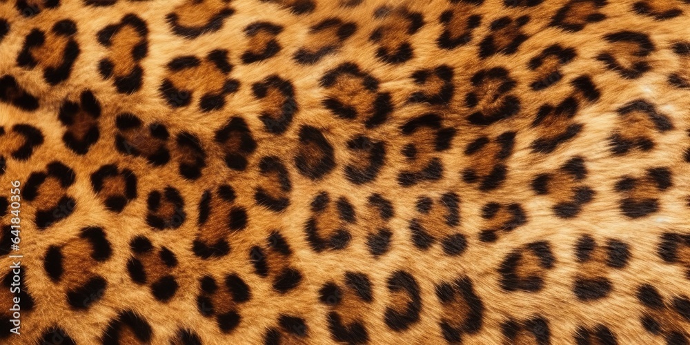 Fototapeta premium AI Generated. AI Generative. Leopard skin fur texture decoration background. Graphic Illustration