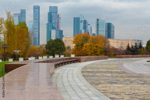 Canvas Print Moscow city in autumn