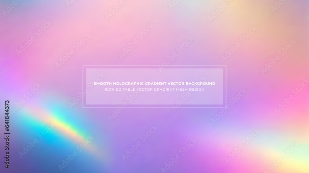 Simple Holographic Gradient Color Vector Background