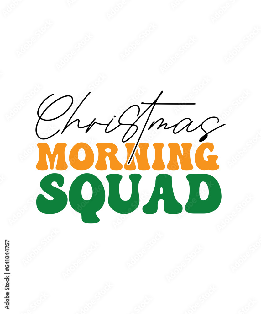 Fototapeta premium Christmas Retro SVG Design